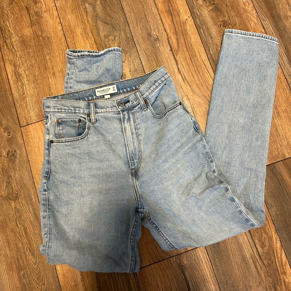 Abercrombie and fitch 90s straight curve love ultra high rise jeans